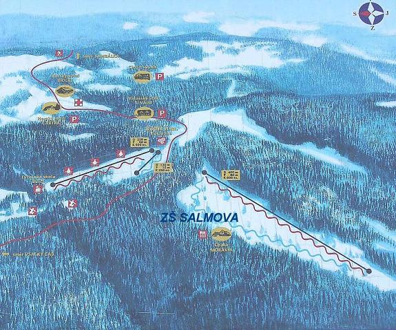 Sol sedlo - sjezdovky 